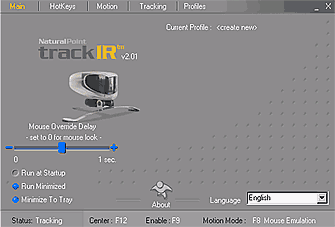 software for Track IR driver ver. 2.01