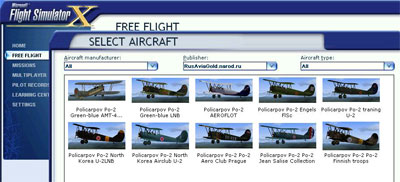  Aircraft on Update Po 2 For Fsx
